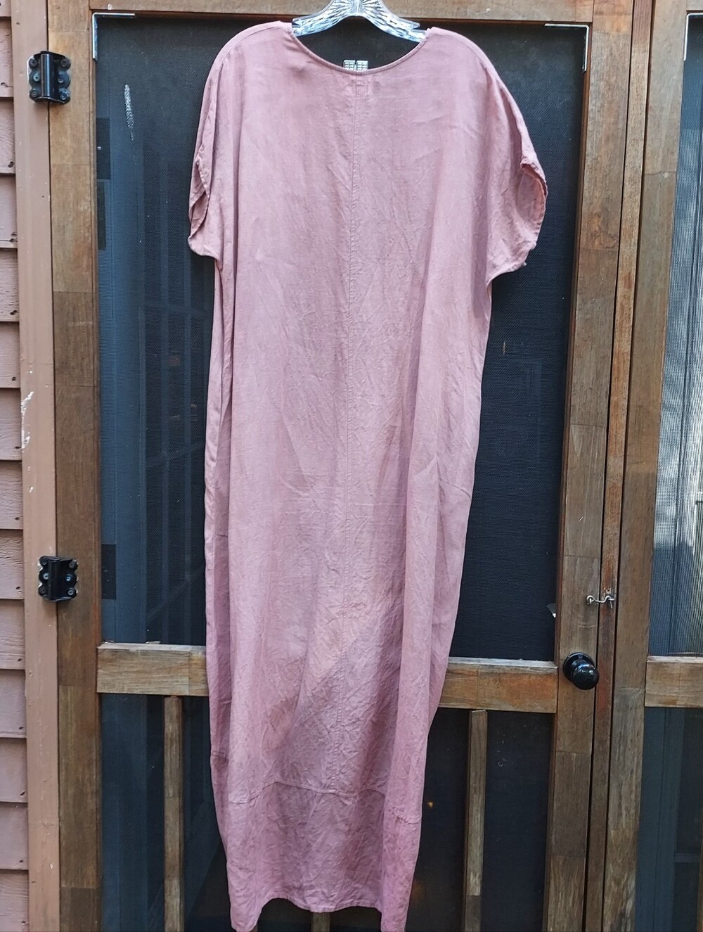 Dress Me 100% Linen Maxi Dress - Picture 3 of 4